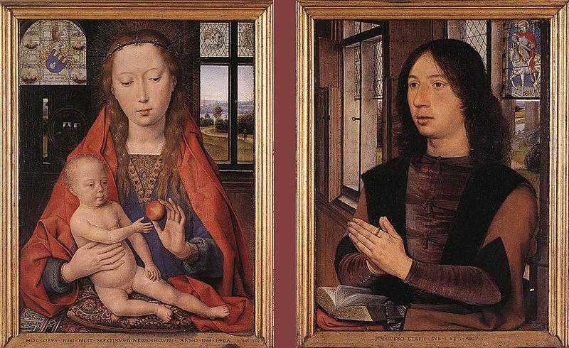 Diptych of Maarten Nieuwenhove, Hans Memling